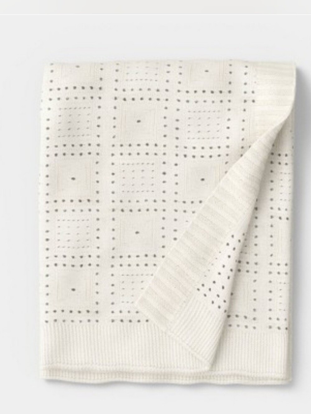 Threshold Knit Throw Blanket Ivory